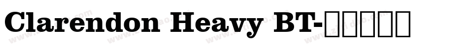 Clarendon Heavy BT字体转换